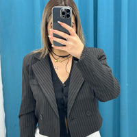 Giacca a righe corta 36684