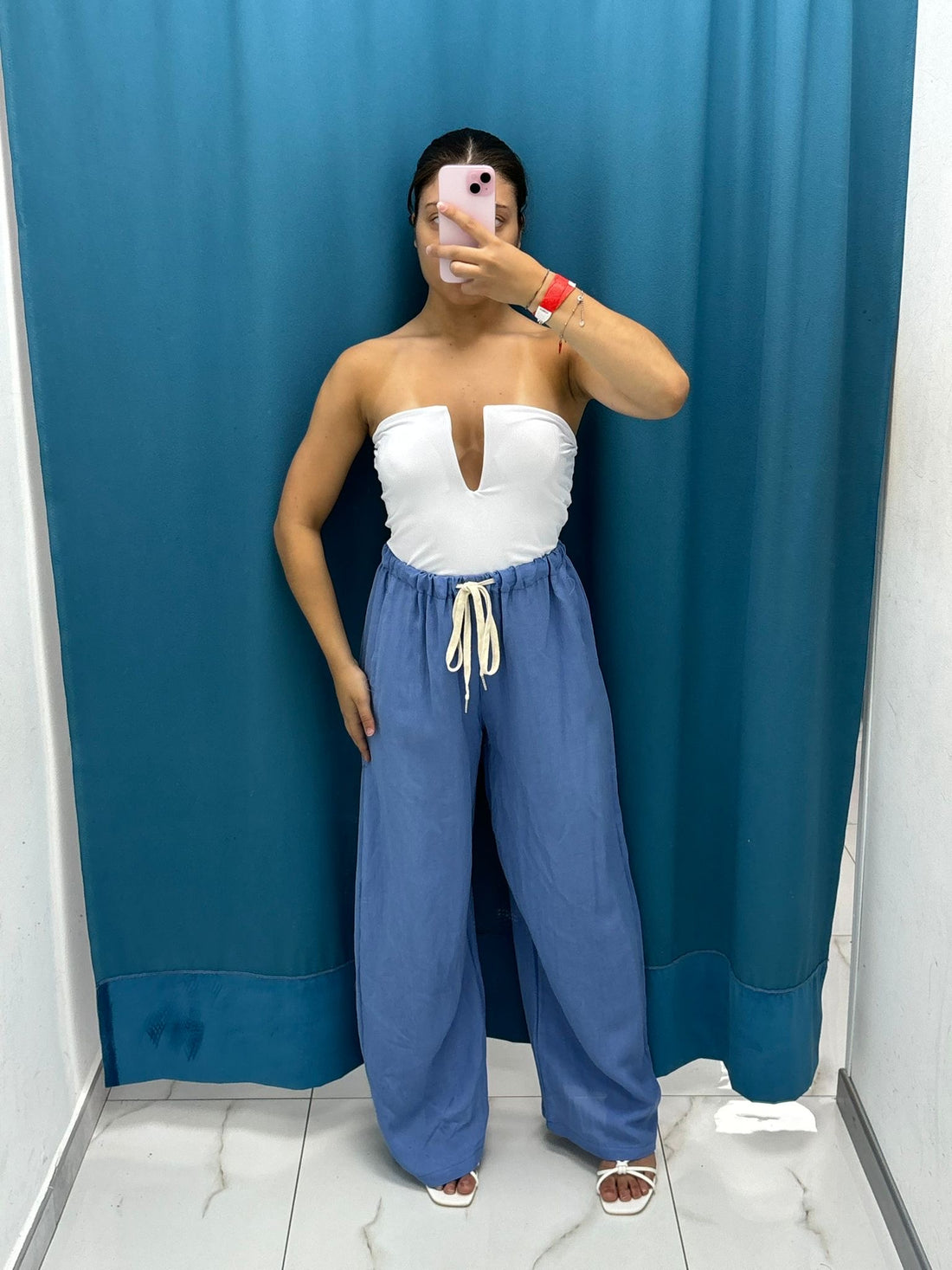Pantalone in lino -5986