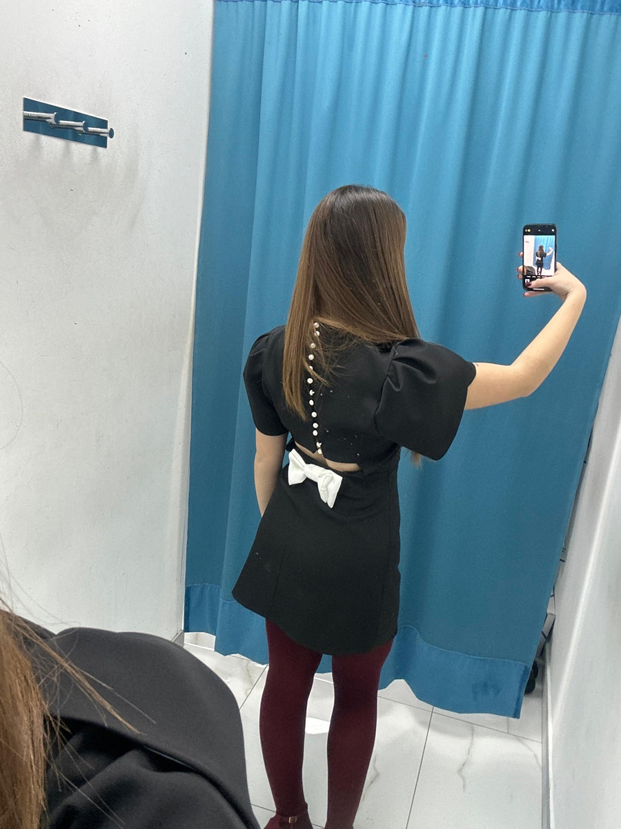 Vestito con fiocco sul retro 6695