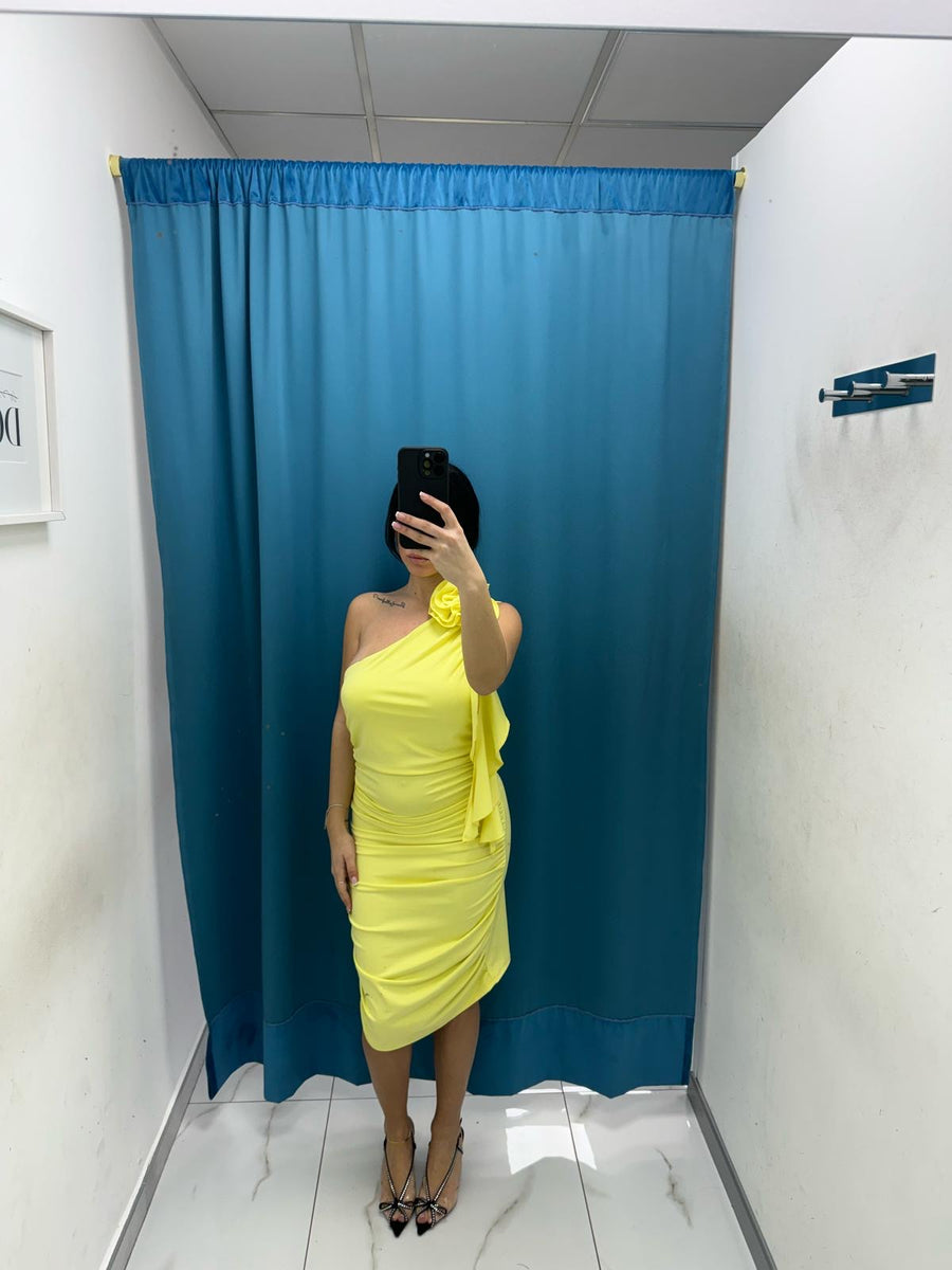 Vestito con fiore 10541