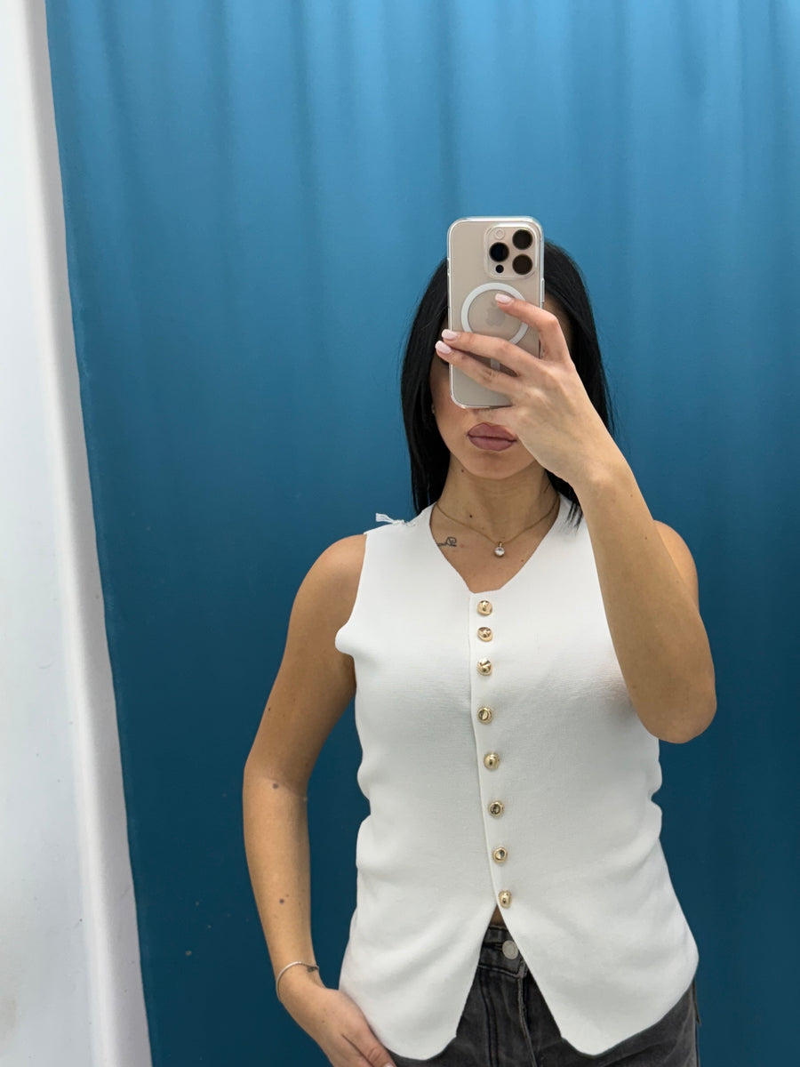 Gilet con bottoni 1600