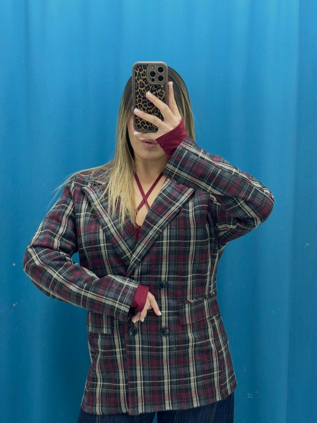 Cappotto “Burgundy Check” - 6726