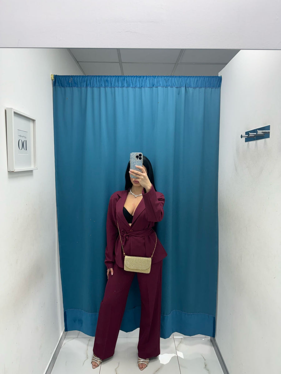 Tailleur con cintura 13158