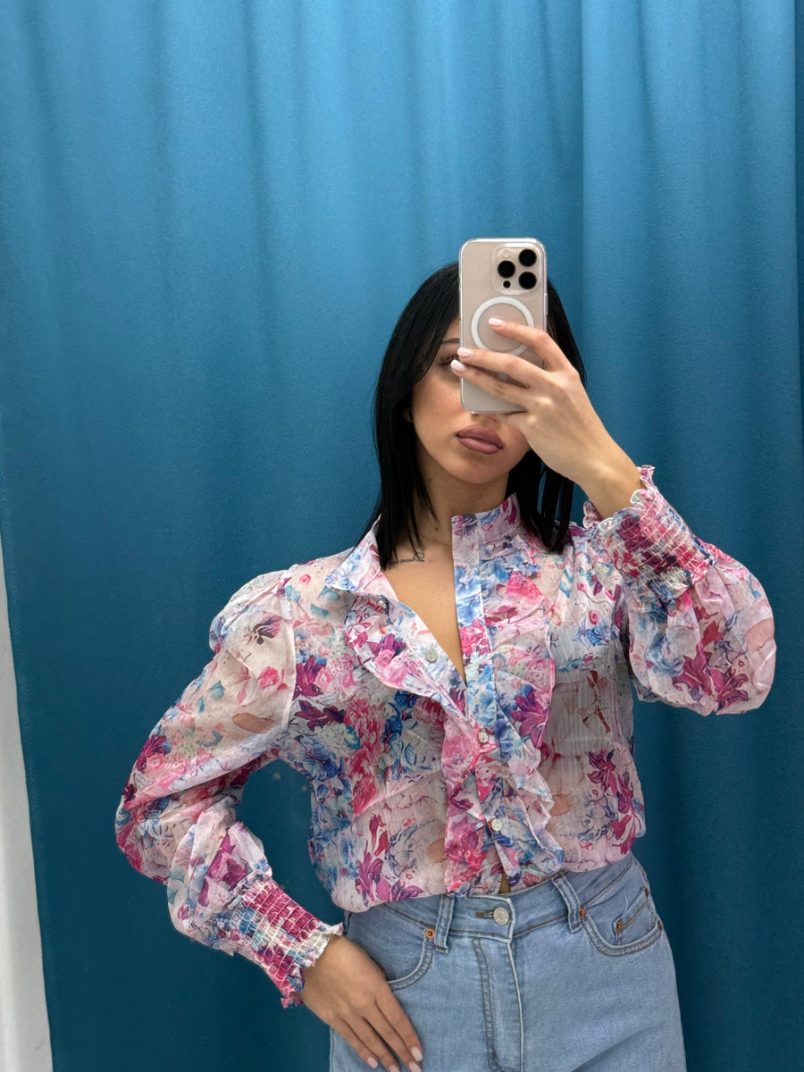Camicia a fiori 81202
