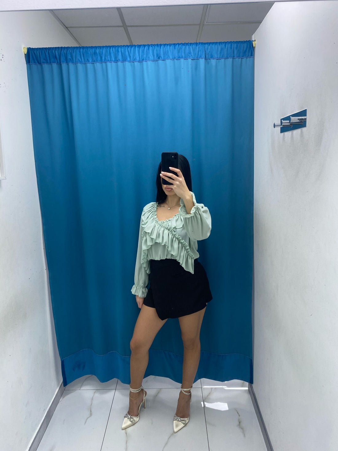 Blusa rouches 6015