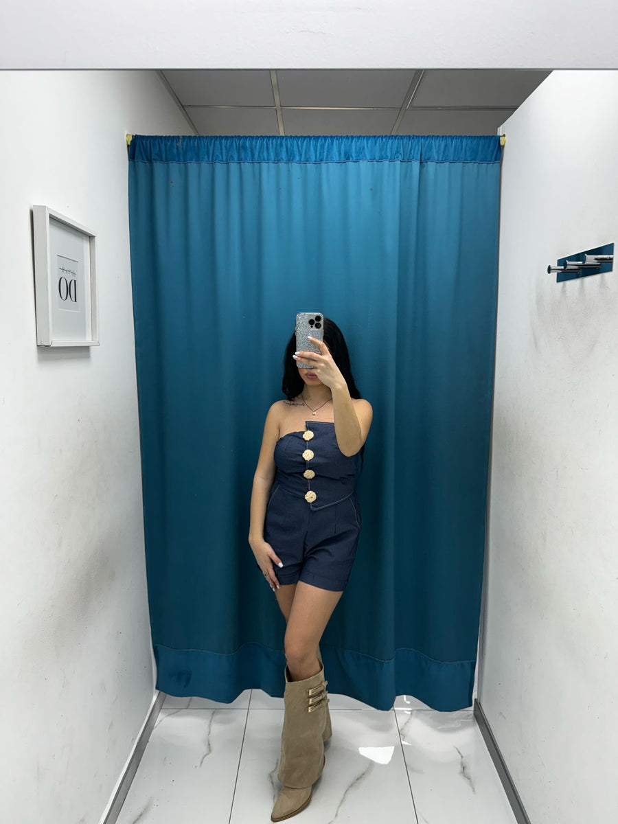 Tutina con bottoni oro 90378