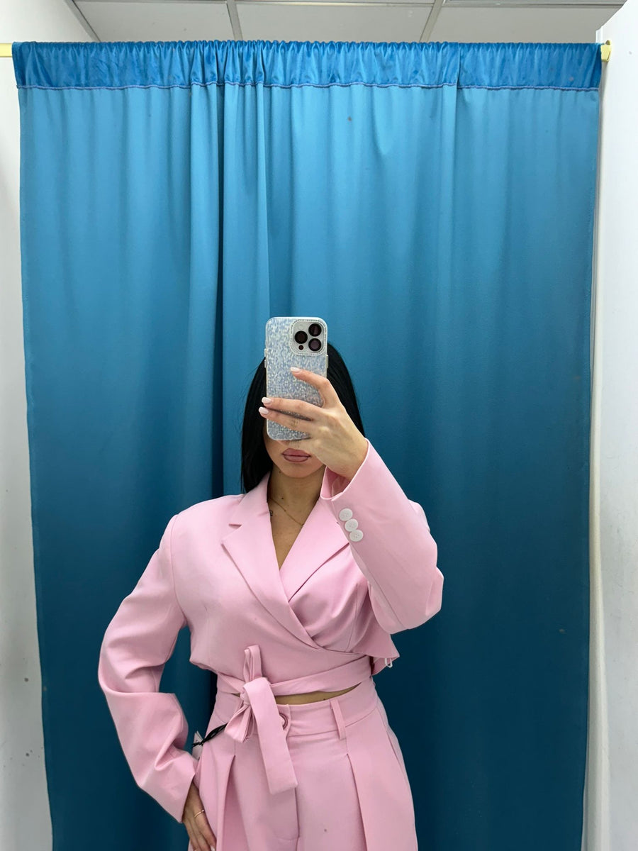 Giacca corta rosa Lumina 2219