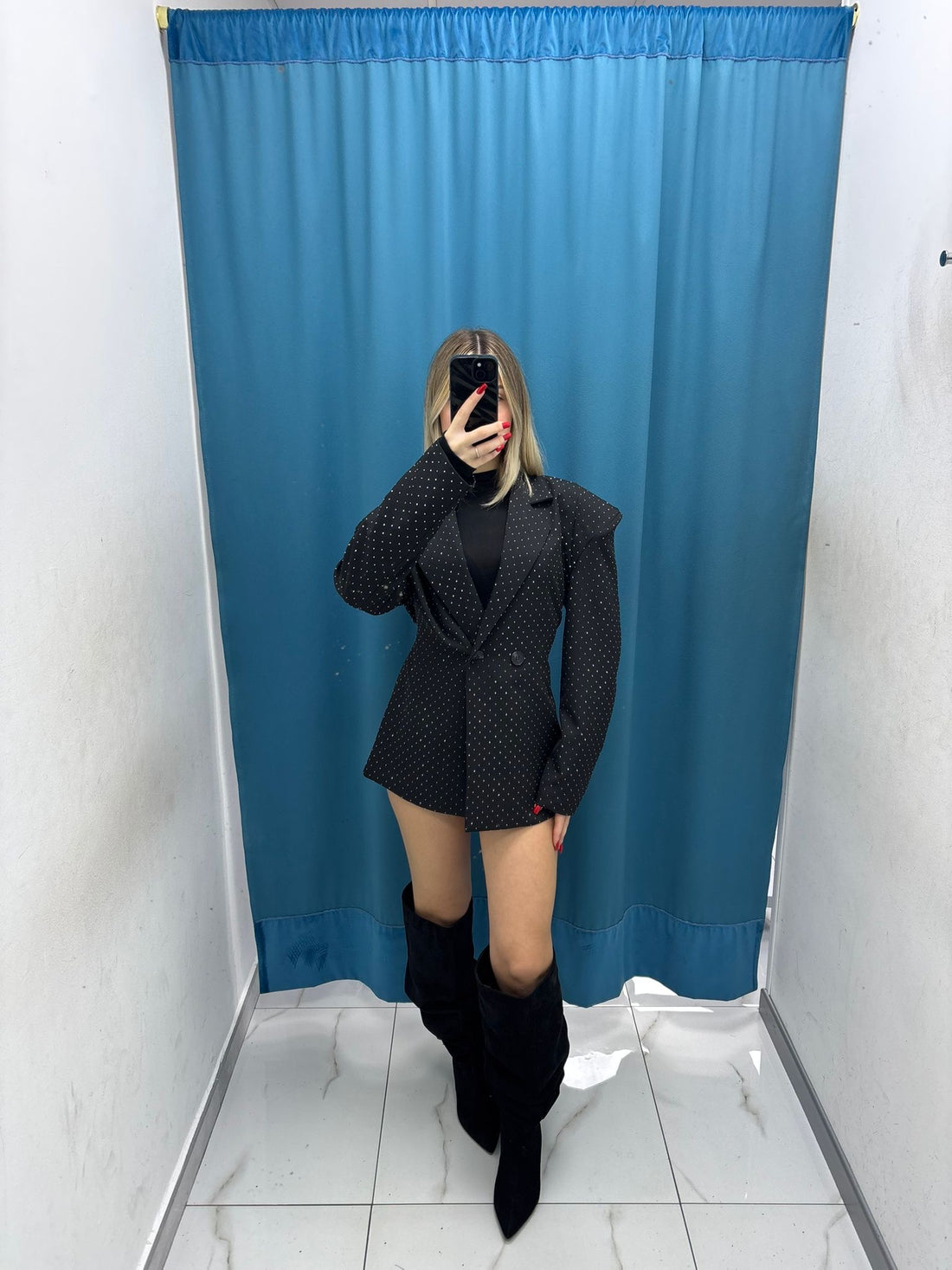 Giacca Blazer Black Shine-25177