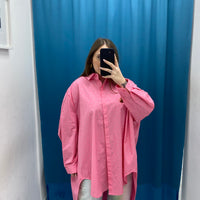 Camicia oversize con brillantini 18039