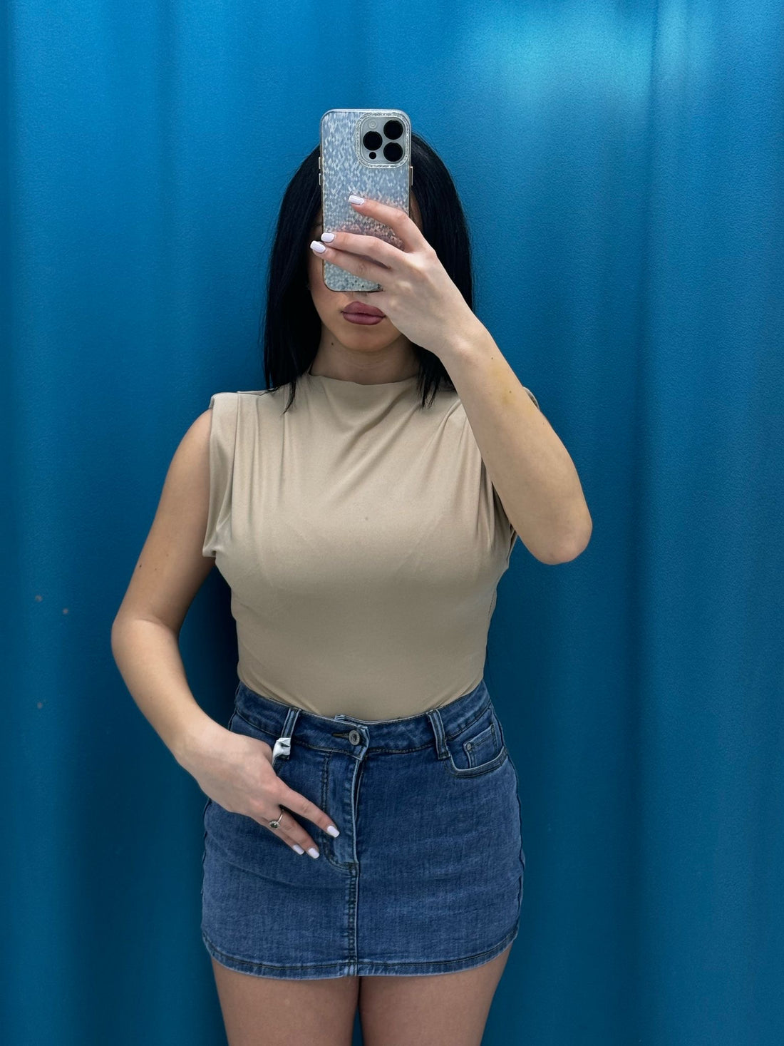 Body con spalline 5956