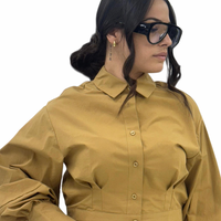 Camicia Cropped "Chloe Tie"-065