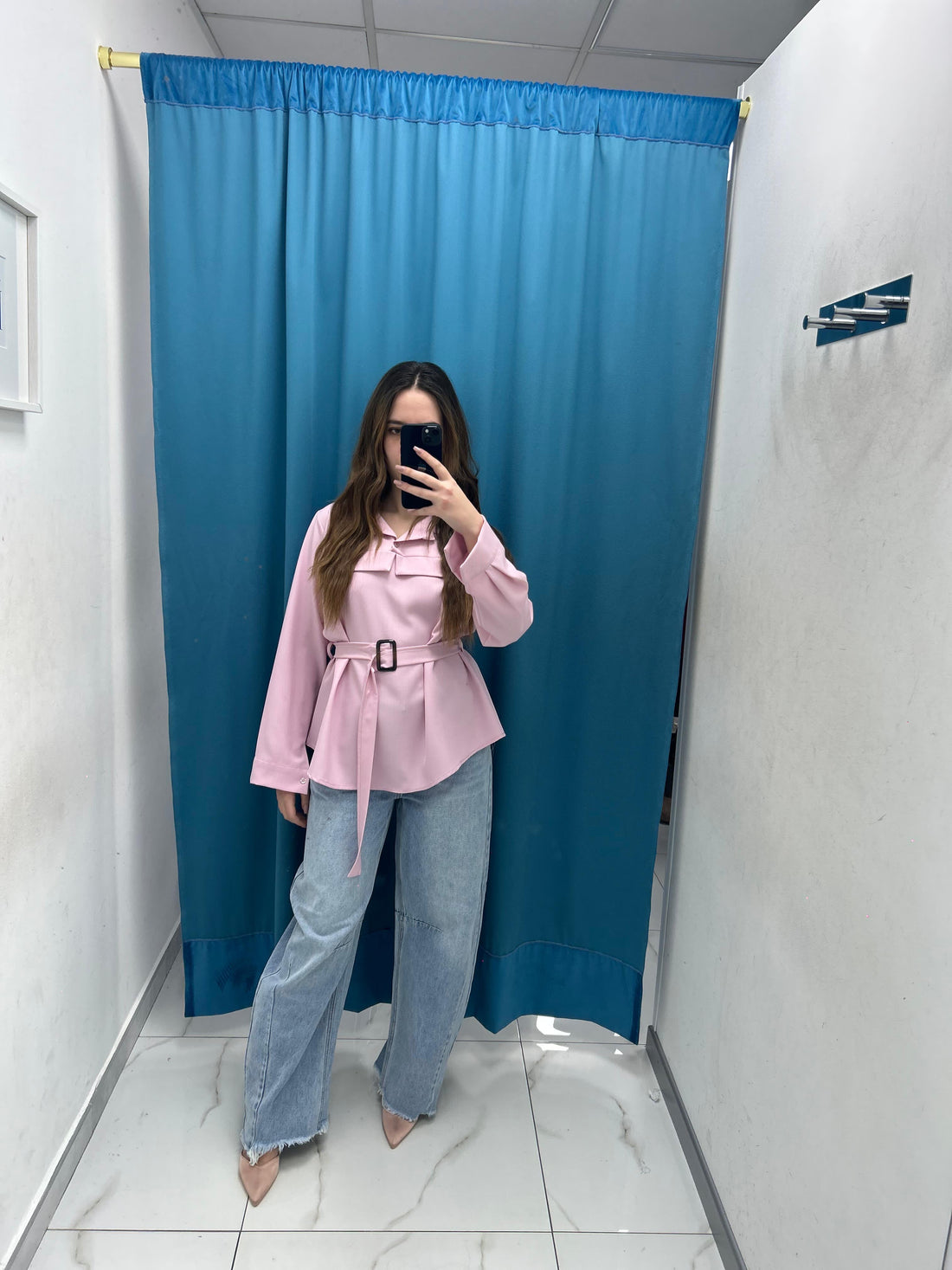 Camicia con cintura 15811