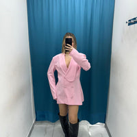 Blazer Dress Lace-Up-87002