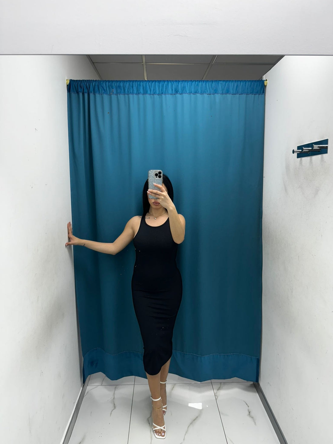 Vestito a costine basic 13848