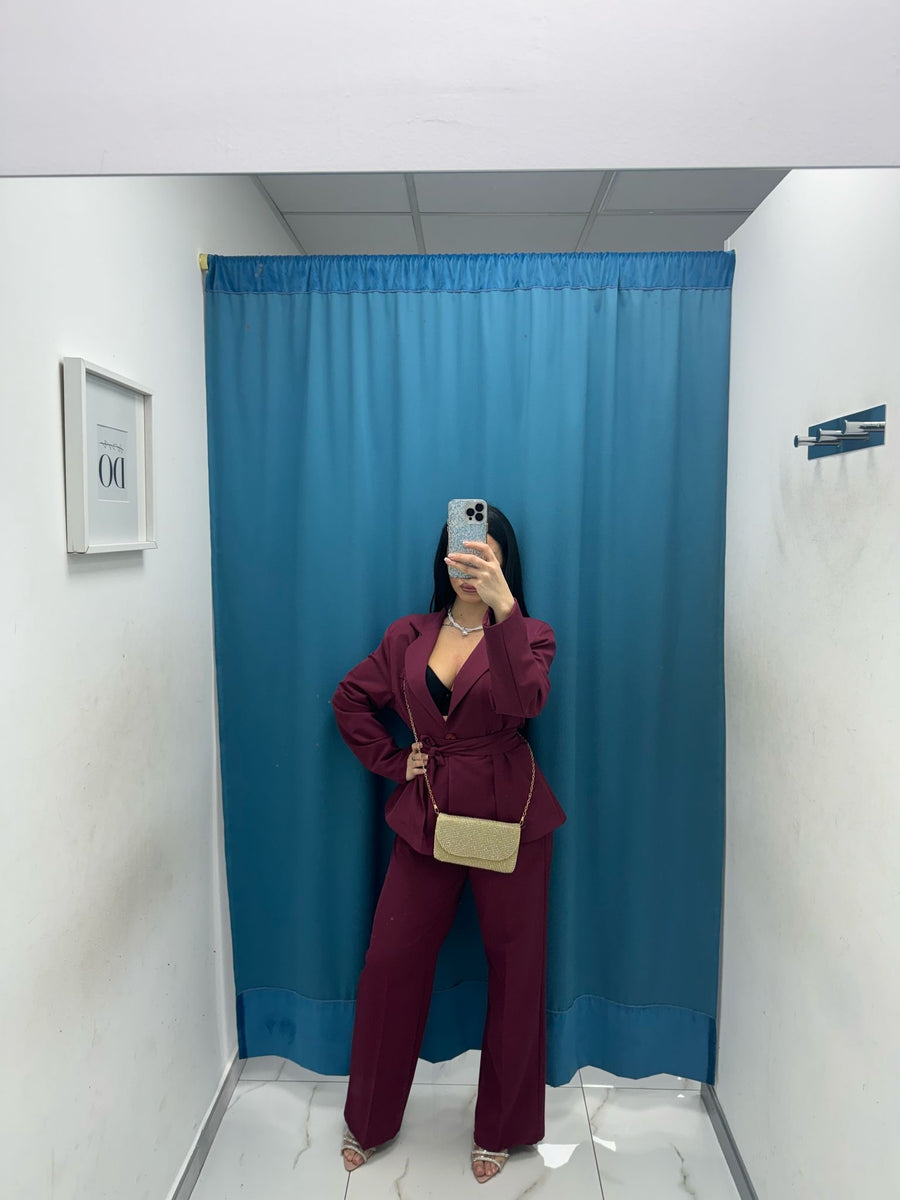 Tailleur con cintura 13158