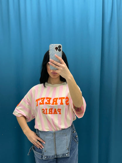 T-shirt a righe 16606