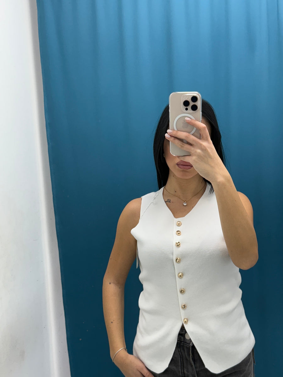 Gilet con bottoni 1600