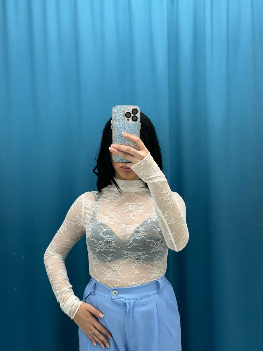 Maglia in pizzo 17112