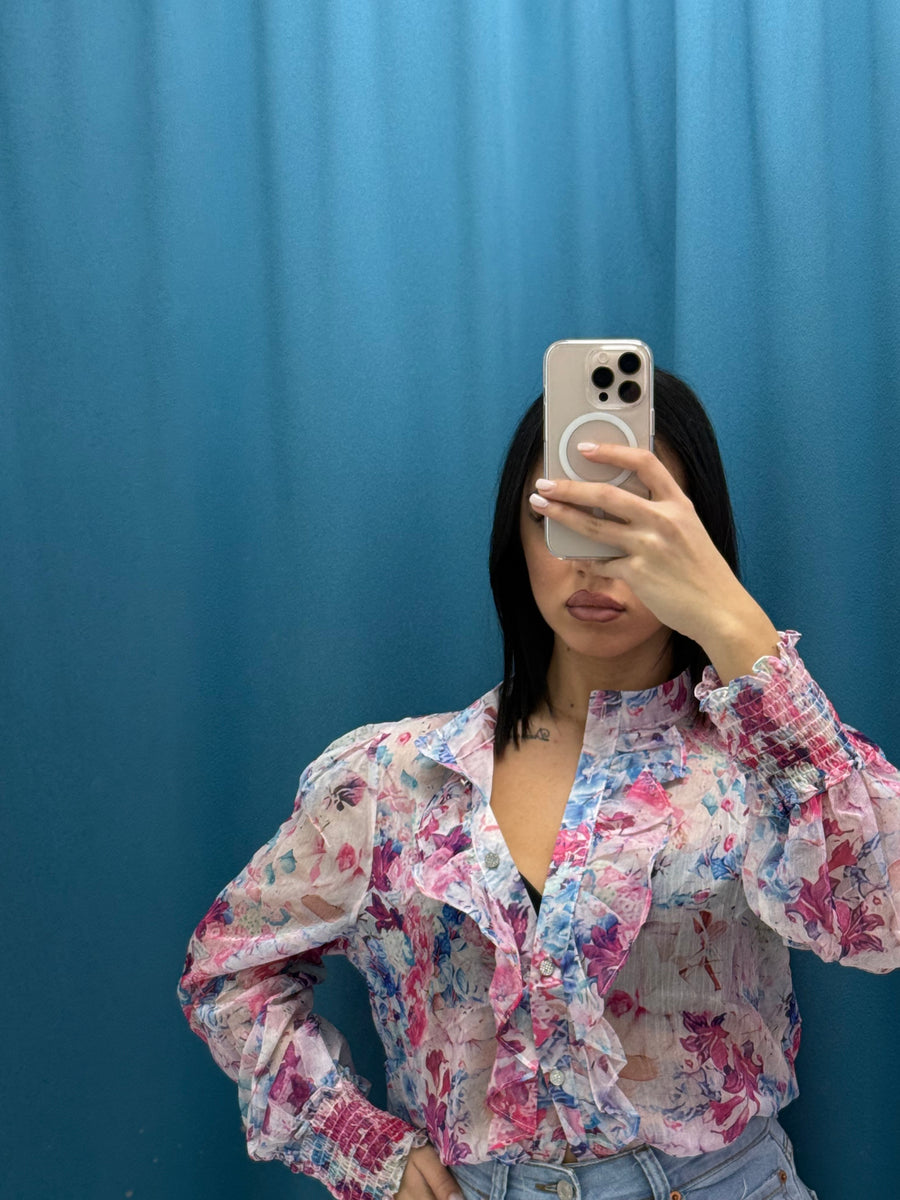 Camicia a fiori 81202
