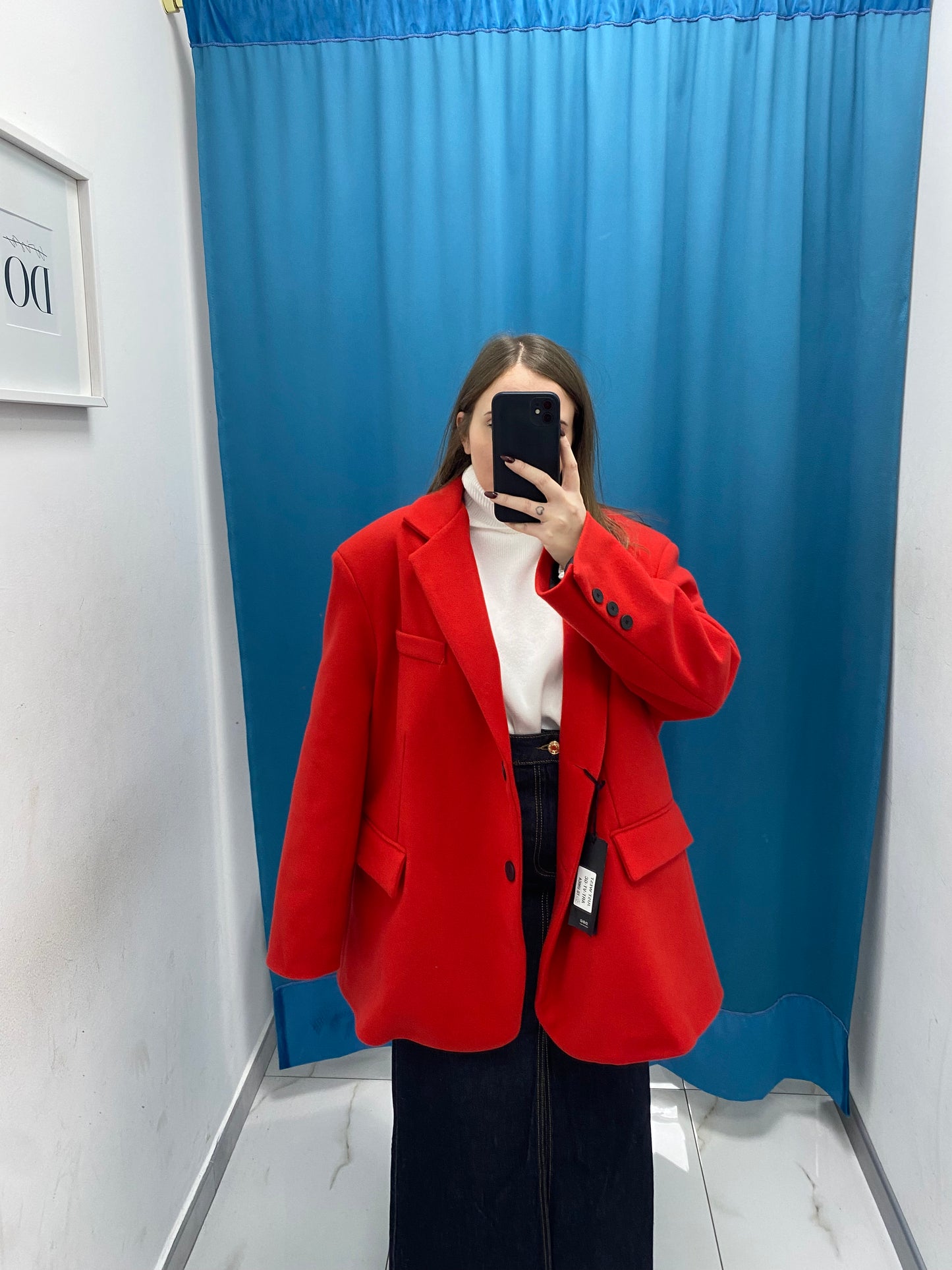 Blazer oversize in lana