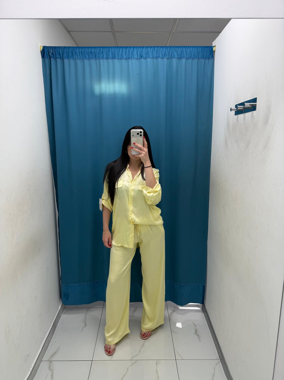Pantalone palazzo satin 24205