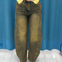 Jeans"Barrel Acid-Wash"-3056