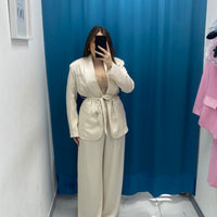 Tailleur satin giacca e pantalone GC32