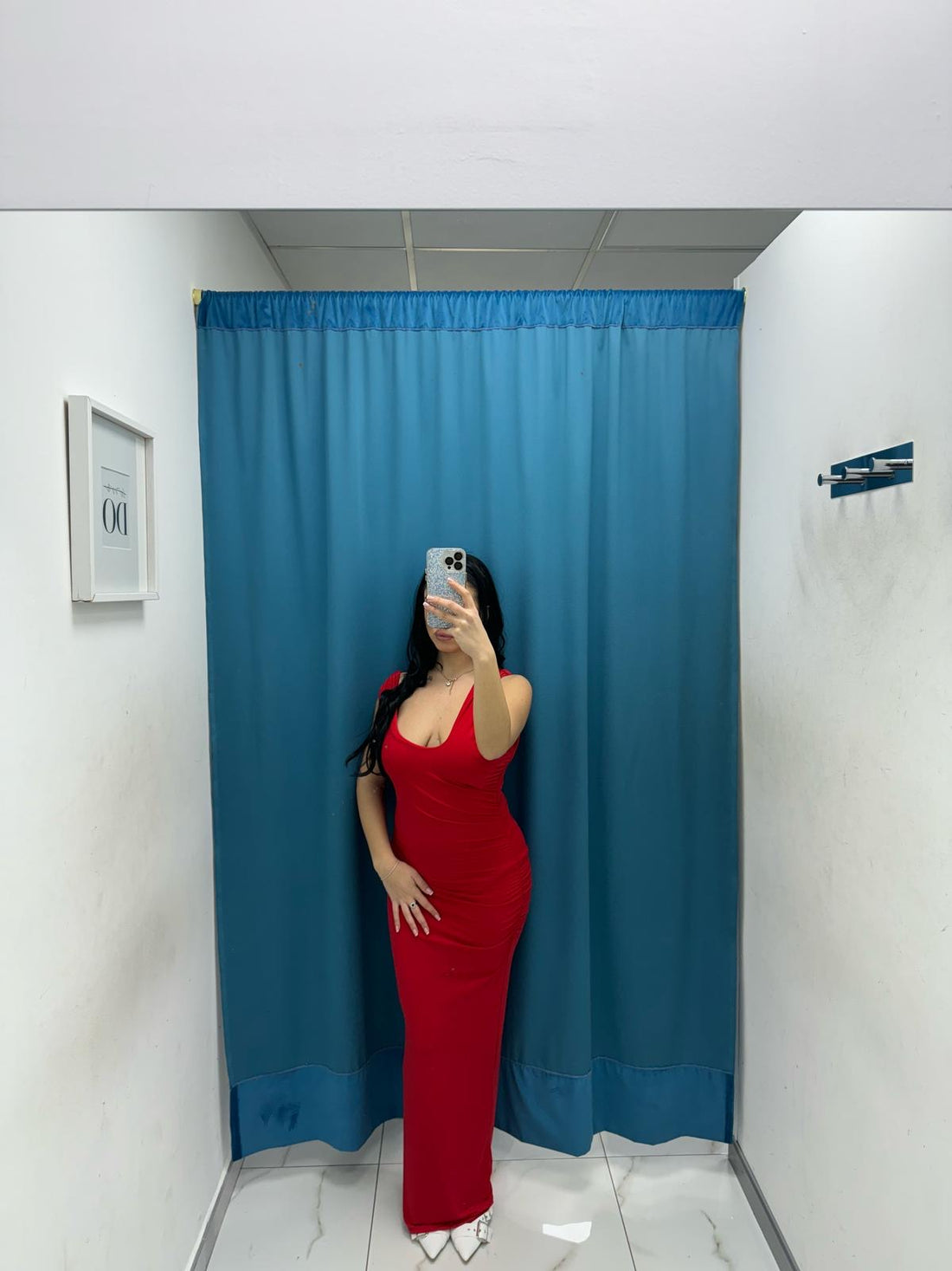 Vestito lungo con scollo 11265