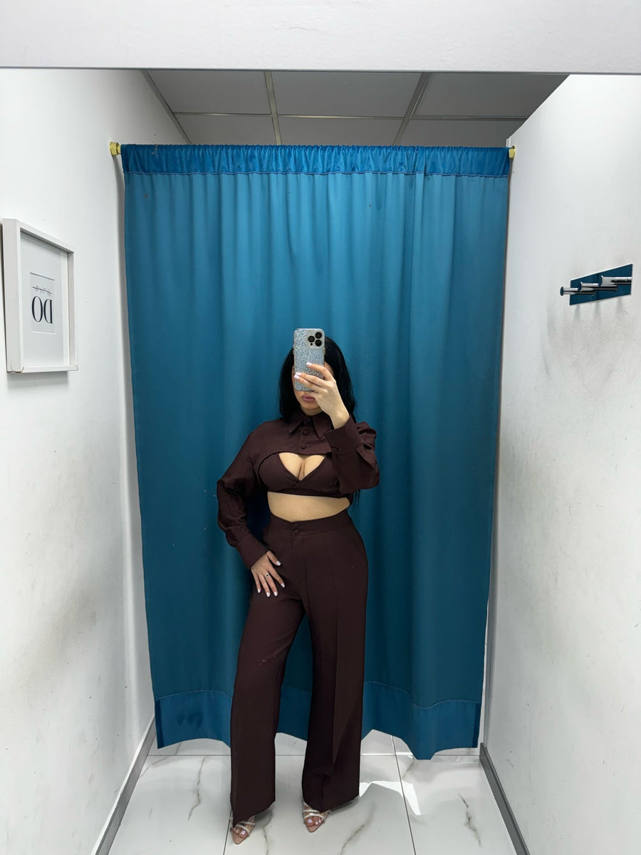 Coordinato top e pantalone 6333