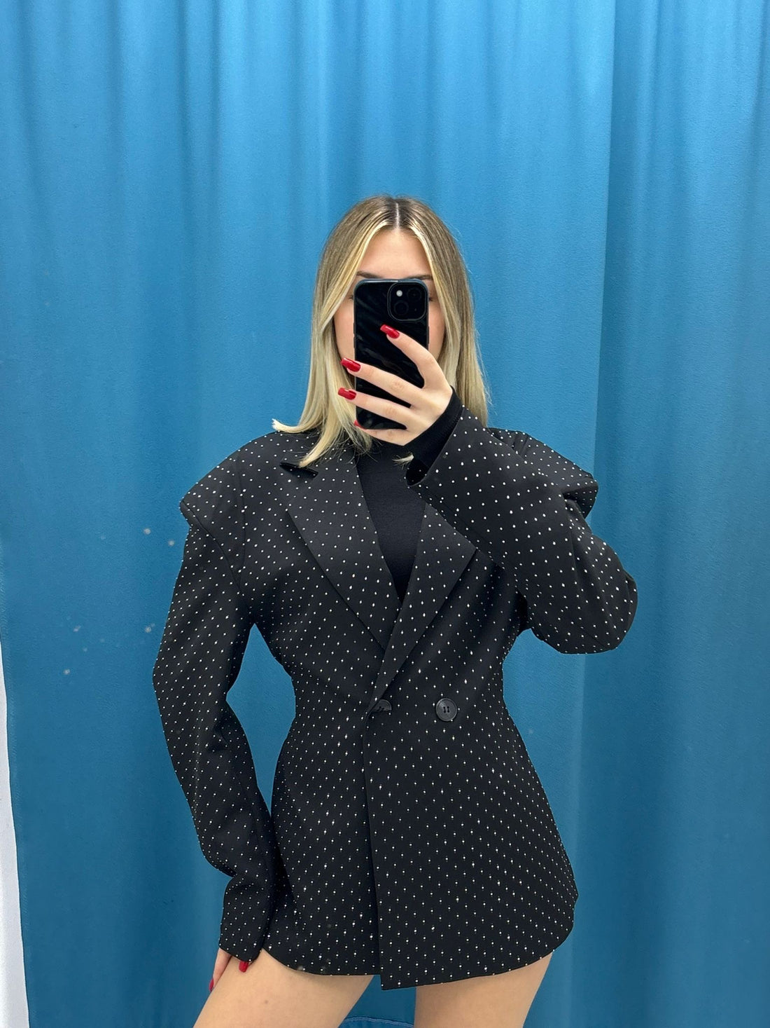 Giacca Blazer Black Shine-25177