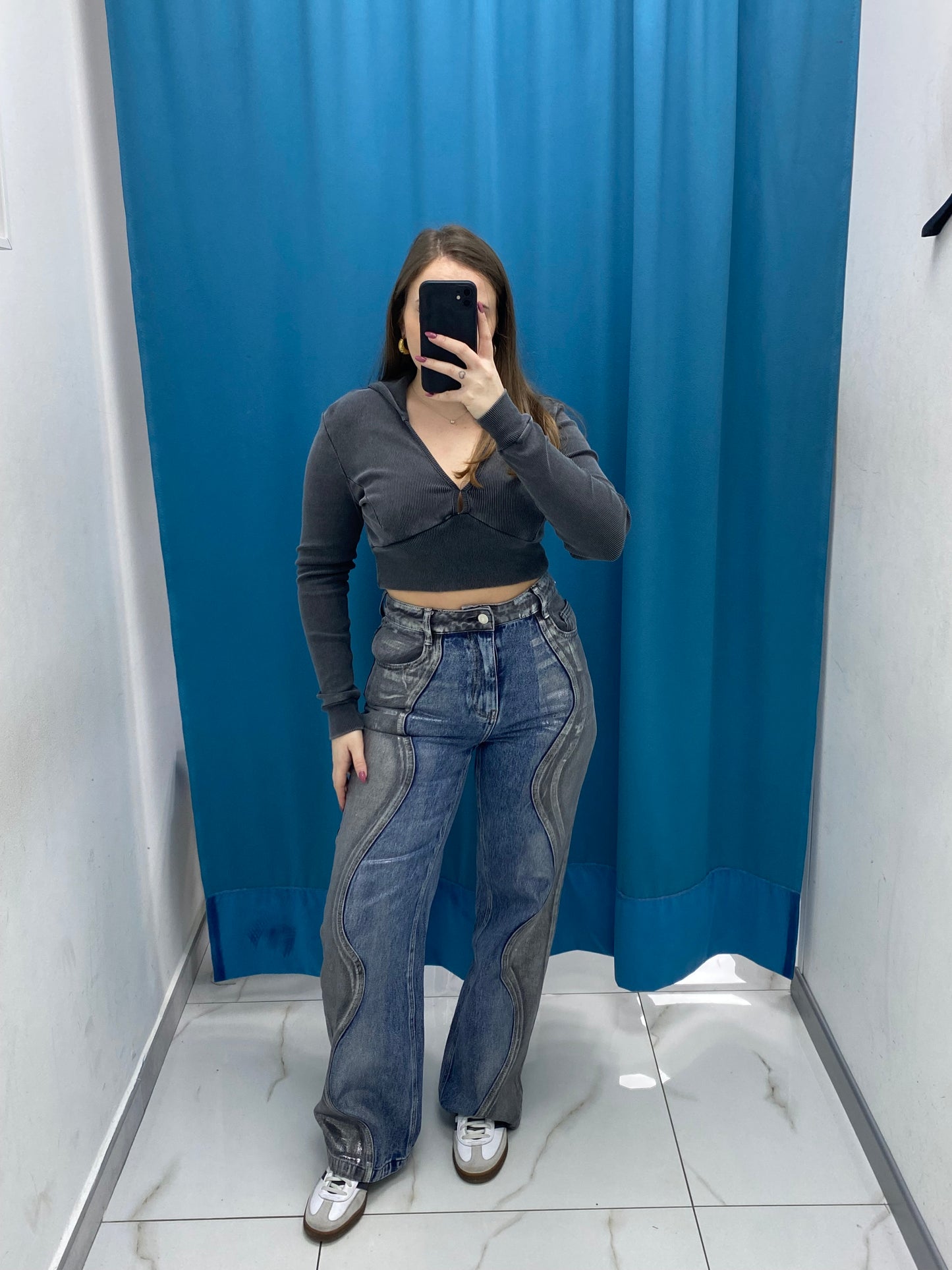 Jeans half metal