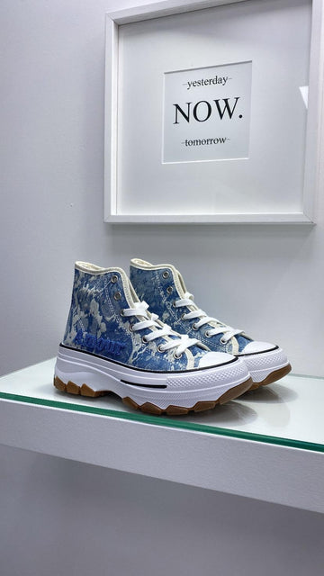 Scarpette a stivaletto denim 2158