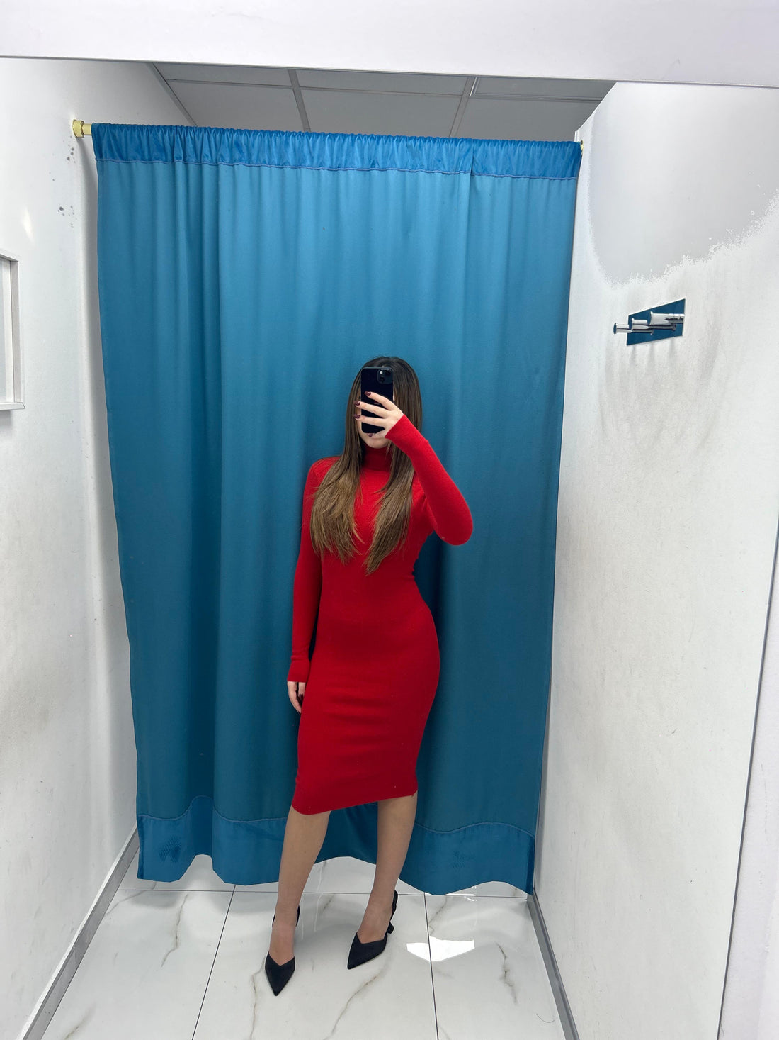 Vestito a costine 7003