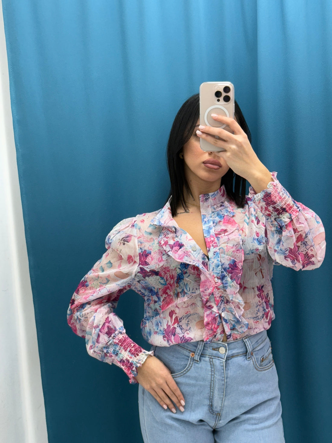 Camicia a fiori 81202