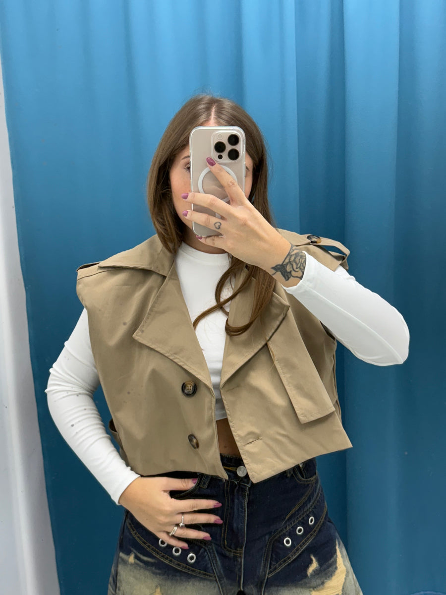Gilet- Trench corto 2035