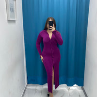 Vestito lungo con bottoni 5793