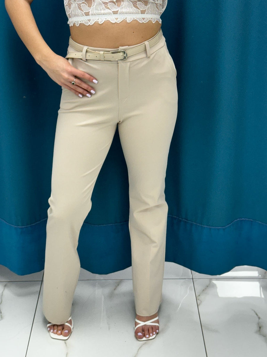 Pantalone slim fit beige 51134