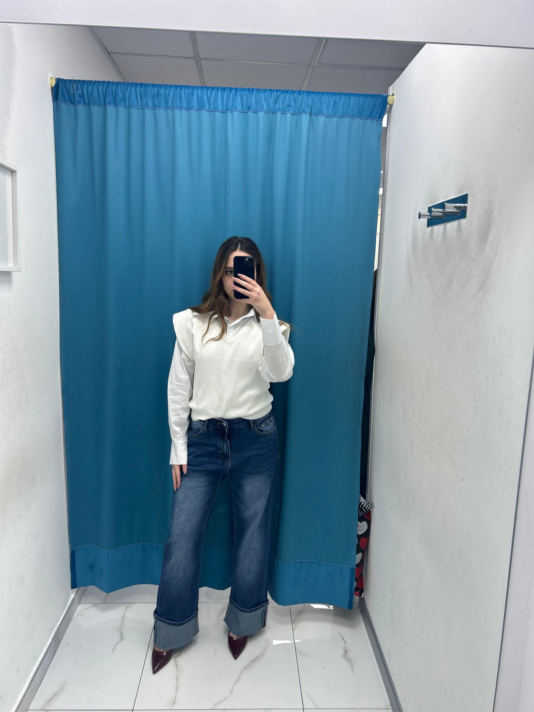 Jeans con risvolto 24176