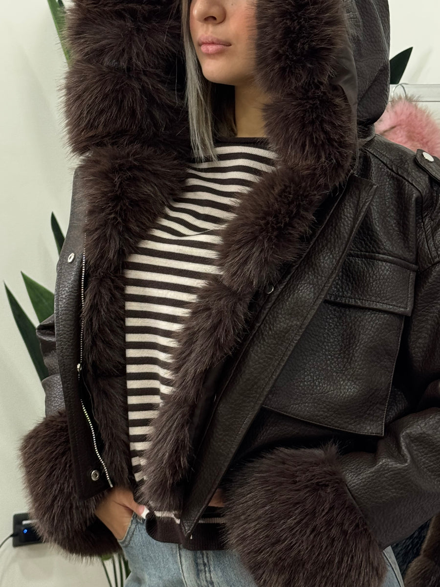 Brown Sugar Fur Jacket - 2475