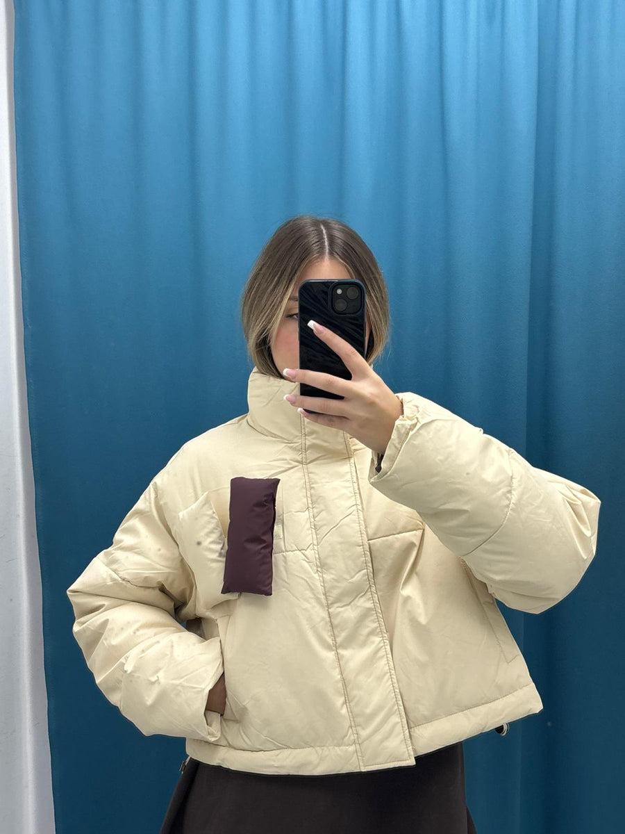 Cropped Snap Jacket - 7133