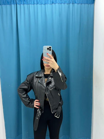 Giacca Biker nero 7073