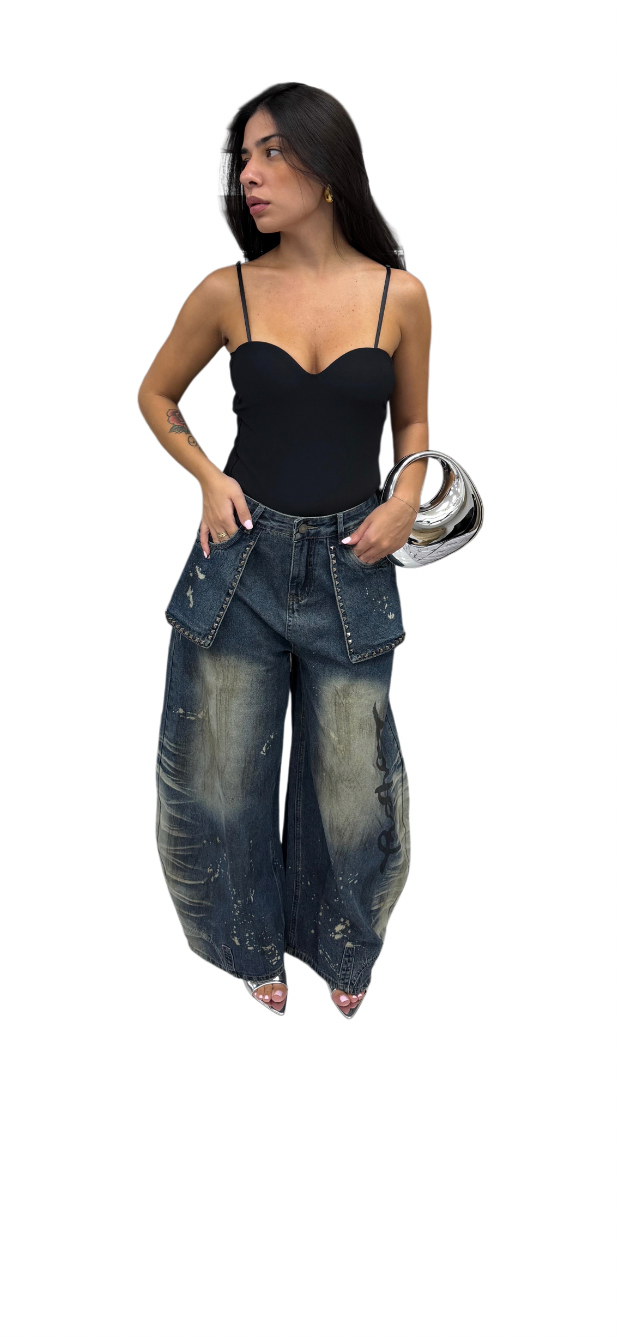 Jeans"Splatter"-91170