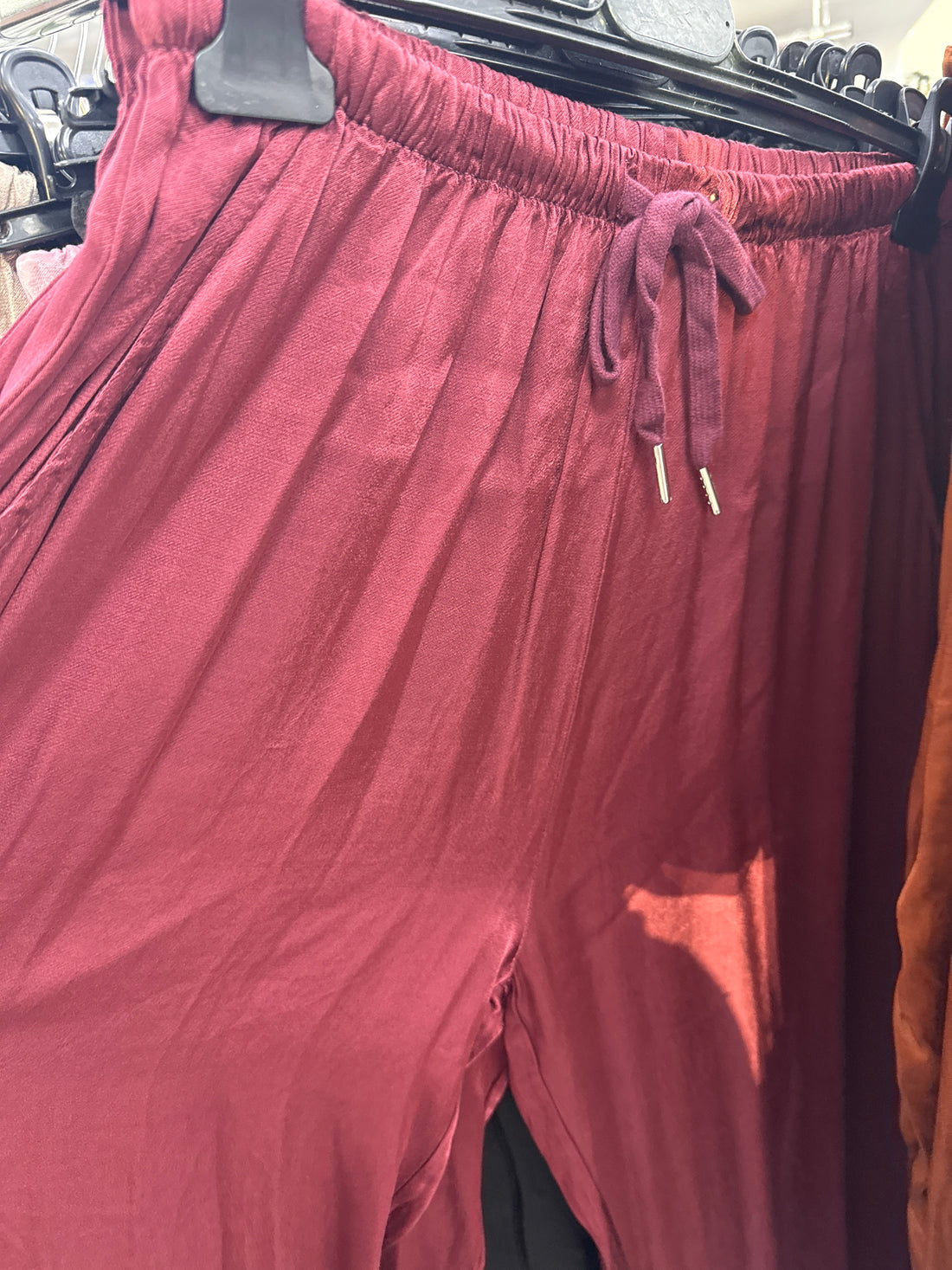 Pantalone palazzo satin 24205