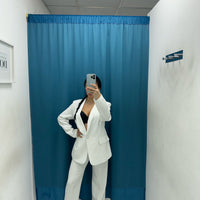 Tailleur giacca e pantalone bianco 85613