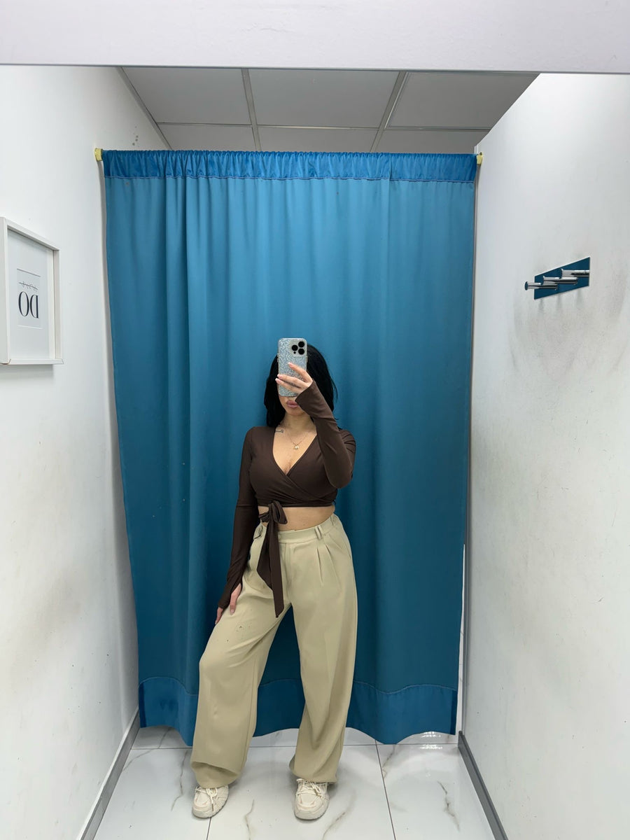 Pantalone wide leg 15592