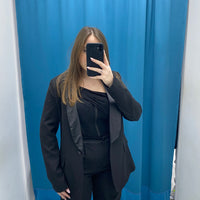 Tailleur giacca e pantalone nero 85613