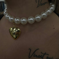 Collana perla con cuore