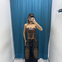 Jeans “Cognac Knee Patch” 93068