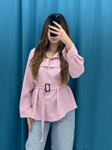 Camicia con cintura 15811