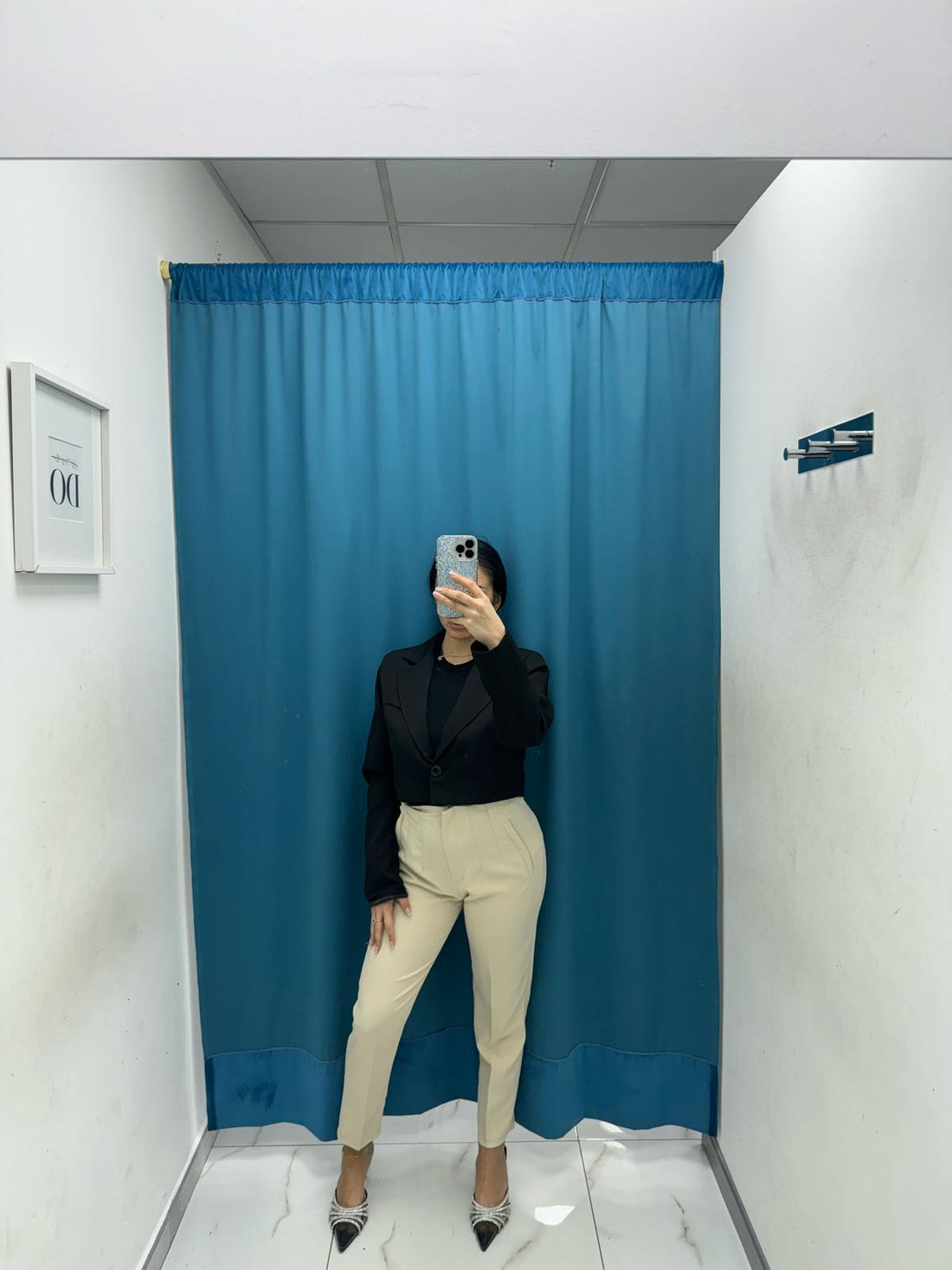 Pantalone slim fit beige 8870